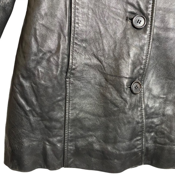 Whet Blu NYC Luxury Black Leather Jacket Extra Small XS - Picture 10 of 16